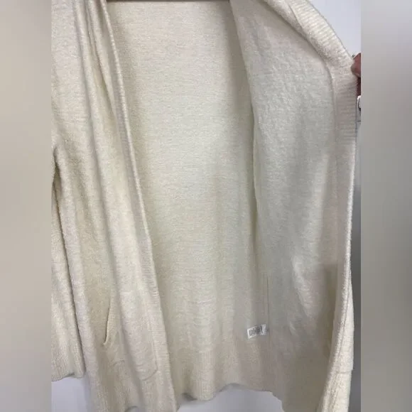 Barefoot Dreams CozyChic Lite Open Front Hooded Cardigan Size Medium - Picture 3 of 8